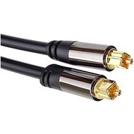 PremiumCord Toslink Kabel M/M - Außendurchmesser: 6 mm - Gold - 0,5 m - Optisches Kabel