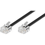 PremiumCord 6P4C (RJ-11) Plug 6P4C (RJ-11) Plug 10m - black - Telephone Cable 