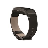 Fitbit Charge 4 Horween Leather Band, Black, Large - Watch Strap