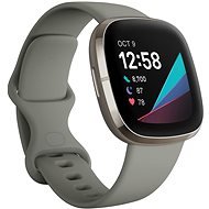 Fitbit Sense Sage Grey/Silver Stainless-Steel - Smart Watch