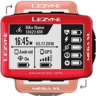 Lezyne Mega XL GPS Red - Cyklocomputer