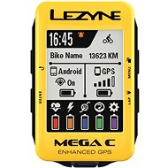 Lezyne Mega C GPS Yellow - Bike Computer