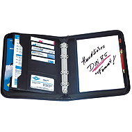 WEDO conference A5, synthetic leather, with zipper, black - Document Folder