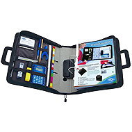 WEDO conference A4, synthetic leather/fabric, black - Document Folder
