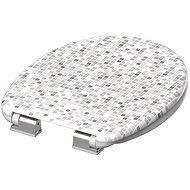 SCHÜTTE Slow closing toilet seat MOSAIK GRAU - Toilet Seat