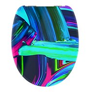 SCHÜTTE Slow closing toilet seat NEON PAINT - Toilet Seat