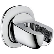 WENKO Wall-mounted shower bracket, diameter 6cm, no drilling, adjustable angle, silver - Shower Holder