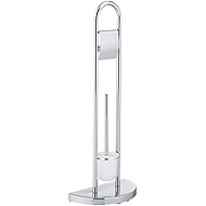 Wenko Stand for toilet paper and toilet brush CONSENZA, 2in1 - Free Standing Toilet Roll Holder