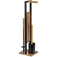 Wenko Stand for toilet paper and toilet brush RIVALTA, brown - Toilet Brush