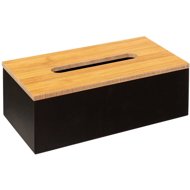 5five Simply Smart Modern Handkerchief Box Black - Tissue Box