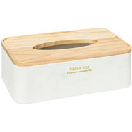5five Simply Smart Lea Handkerchief Box White - Tissue Box