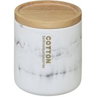 5five Cosmetic box for tampons LEA, plastic, white - Storage Jar