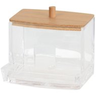 Eleganza Cosmetic box for cotton buds with bamboo lid - Storage Jar