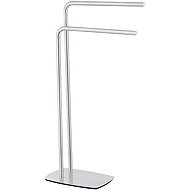 Wenko Towel rail with 2 rungs, Matte, Stainless steel, Iria - Towel Rack