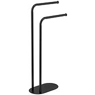 Wenko Metal towel rack Levante, height 79 cm, black - Towel Rack
