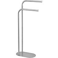 Wenko Metal towel rack Levante, height 79 cm, dark silver - Towel Rack
