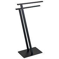Wenko Lirio 2-arm towel rail, black, - Towel Rack