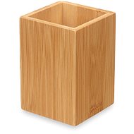 Berilo, Bamboo toothbrush cup, square, 6,8 × 6,8 × 9,7 cm - Towel Rack