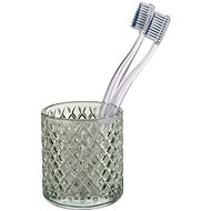 Wenko, Toothbrush cup ATESSA, glass, green - Toothbrush Holder Cup