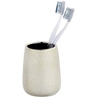 Wenko, Toothbrush cup GLIMMA, ceramic, 9 × 11 cm - Toothbrush Holder Cup