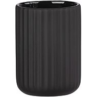 Wenko Belluno, ceramic, black, diameter 8 cm - Toothbrush Holder Cup