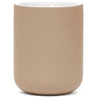 DOUCEUR D'INTÉRIEUR Mambo toothbrush holder, ceramic, beige, diameter 8×10cm - Toothbrush Holder Cup