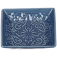 Wenko with a rustic pattern, blue - Soap Dish