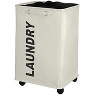 Wenko Quadro Laundry basket, container 79 l, light beige - Laundry Basket