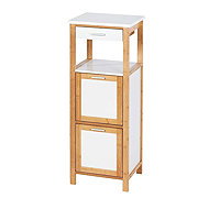 Wenko Finja Two-level shelf with drawer - Bathroom Cabinet
