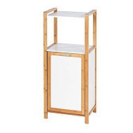 Wenko Finja Bookcase with shelf and laundry basket - Bathroom Cabinet