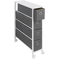 Maximex Narrow kitchen shelf on wheels 79 × 20 × 58 cm anthracite - Bathroom Cabinet