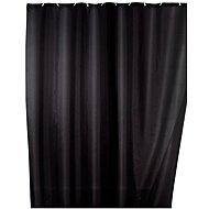 Wenko Shower curtain textile, black, 180 × 200 cm - Shower Curtain