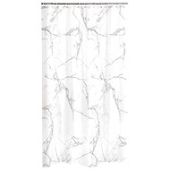 Douceur d'intérieur Shower curtain Marbre, white, 180 × 200 cm - Shower Curtain