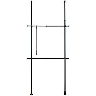 Wenko Telescopic wardrobe system HERKULES BASIC, black - Clothes Hanger