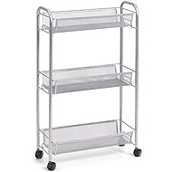 Zeller Multifunctional mobile organizer, 3 net shelves - Shelving Unit
