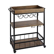 Wenko Rustico Kitchen trolley on wheels 80 × 89,5 × 40 cm - Cart