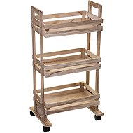 5five Simply Smart Kitchen trolley with 3 shelves, wooden, 82 cm - Shelving Unit