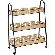 Mauro Ferretti Fuji Narrow storage trolley, Vienna knit pattern - Shelving Unit