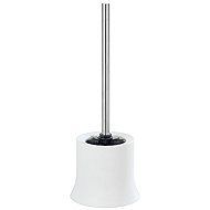 WENKO WC štětka Basic White, plast, bílá, průměr 14 × 38 cm - Toilet Brush