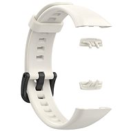Drakero Silicone strap PLAIN white for Huawei Band 6 - Watch Strap