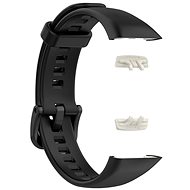 Drakero Silicone strap PLAIN black for Huawei Band 6 - Watch Strap