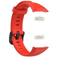 Drakero Silicone strap PLAIN red for Huawei Band 6 - Watch Strap