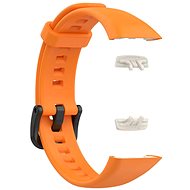 Drakero Silicone strap PLAIN orange for Huawei Band 6 - Watch Strap