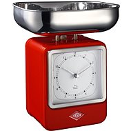 Wesco Retro kitchen scale with red clock - Kitchen Scale