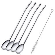 Westmark Set of spoons with straw + cleaning brush / 5 pcs - Straw