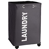 Wenko Quadro Laundry basket, container 79 l, black - Laundry Basket