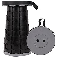 Telescopic folding stool grey - Camping Chair
