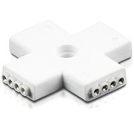 Whitenergy Krzyźyk RGB 4 x 4 pin Female, 1 piece, white - Coupler