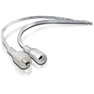 Whitenergy DC 5.5 x 2.1 mm Female + 5.5 x 2.1 mm Male, 1 set, silver - Coupler