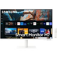 32" Samsung Smart Monitor M70C, fehér - LCD monitor